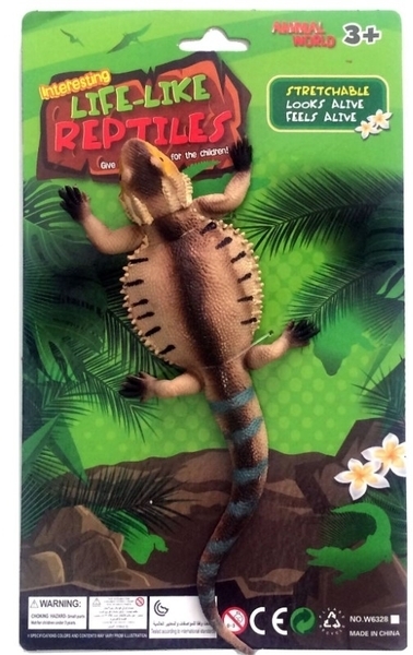 Игрушка-тянучка Qunxing Toys Желтая игуана (W6328-380) - Pampik - 2