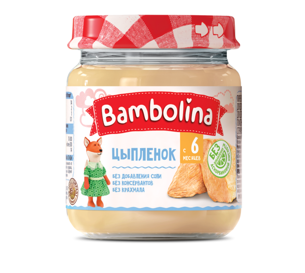 

Пюре Bambolina Цыпленок, 100 г