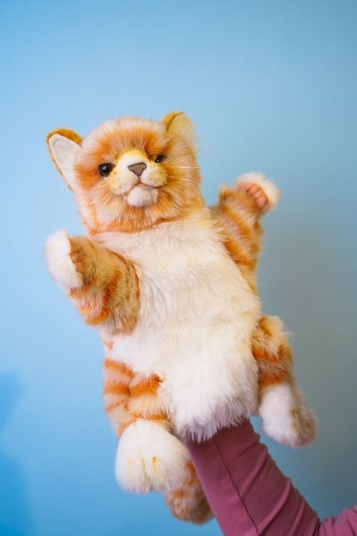 Лялька-рукавичка Hansa Рудий кіт Puppet (7182) - Pampik - 4