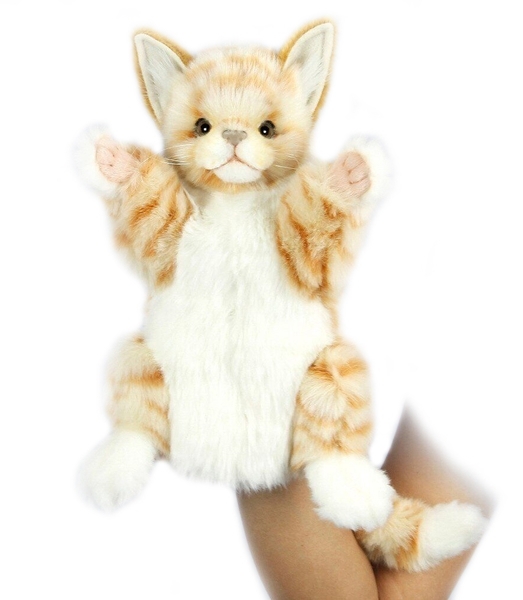 Лялька-рукавичка Hansa Рудий кіт Puppet (7182) - Pampik