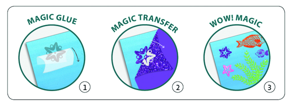 Художні патчі Djeco Океан з блискітками (DJ09466) - Pampik - 2