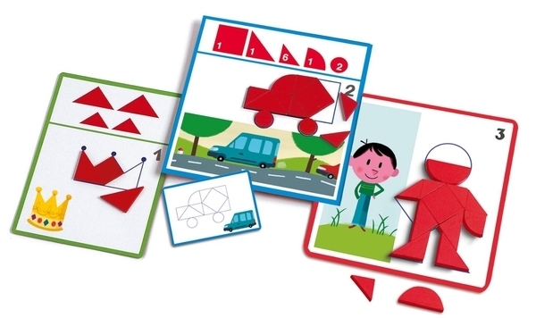 Настільна гра Djeco Танграмм Shapes Eduludo (DJ08300) - Pampik - 2