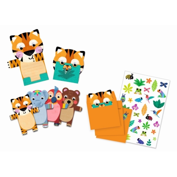 Набір паперових запрошень Djeco Тварини (DJ04781) - Pampik - 2