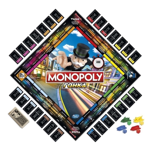 Настольная игра Hasbro Monopoly Гонка (E7033) - Pampik - 3