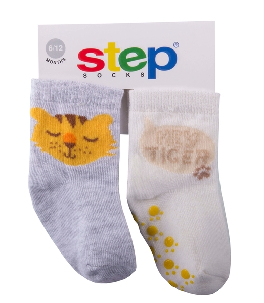 

Носки Step Socks Baby Collection Тигренок, р., 2 пары (1902, Белый;серый