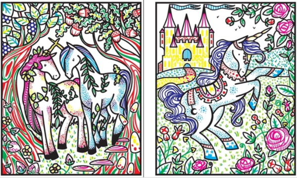 Раскраска Usborne Unicorns Magic Painting Book - Pampik - 4