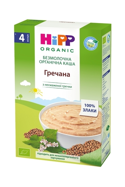 

Безмолочная органическая каша HiPP Гречневая, 200 г