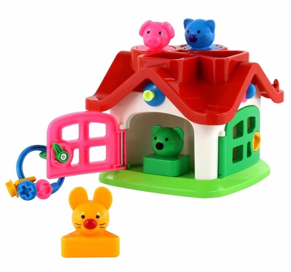 Сортер Polesie Логічний теремок, в коробці (9142) - Pampik - 2