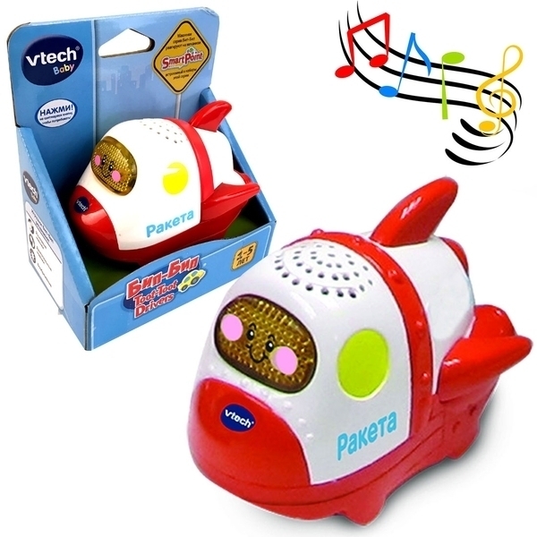 Подарок. Развивающая игрушка VTech Бип-Бип Ракета (80-191826) - Pampik