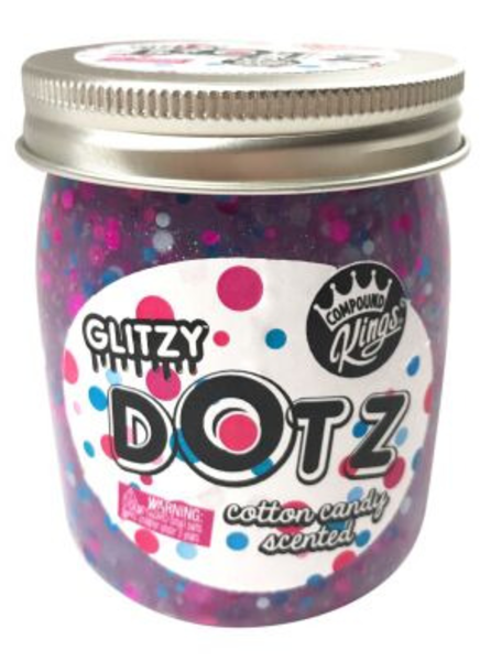 

Лизун Compound Kings Slime Glitzy Dotz, с ароматом сахарной ваты, 210 г (300146-2