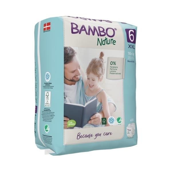 

Эко Подгузники Bambo Nature 6 (16+ кг), 20 шт