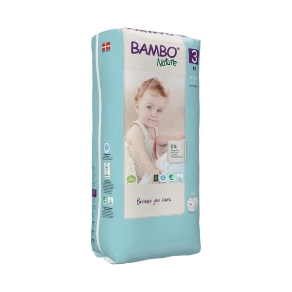 

Эко Подгузники Bambo Nature 3 (4-8 кг), 52 шт