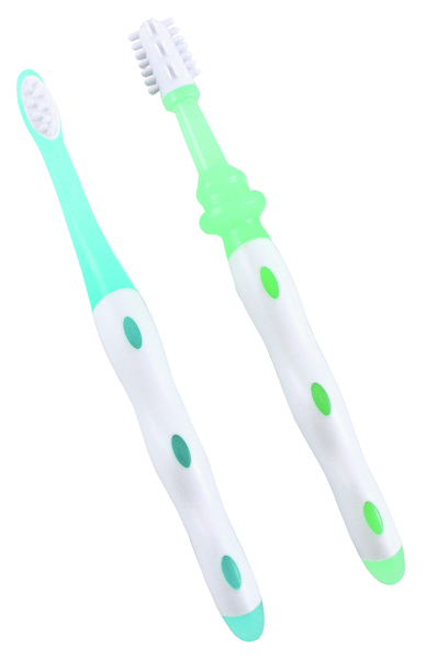 Набір навчальних зубних щіток Baby-Nova, м'які, 2 шт. (3963060) - Pampik - 2