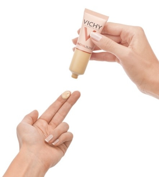 Зволожувальний тональний засіб Vichy Mineralblend, для додання шкірі природного сяючого вигляду, відтінок 01, 30 мл - Pampik - 7