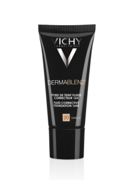 

Корректирующий тональный флюид Vichy Dermablend, оттенок 20, 30 мл