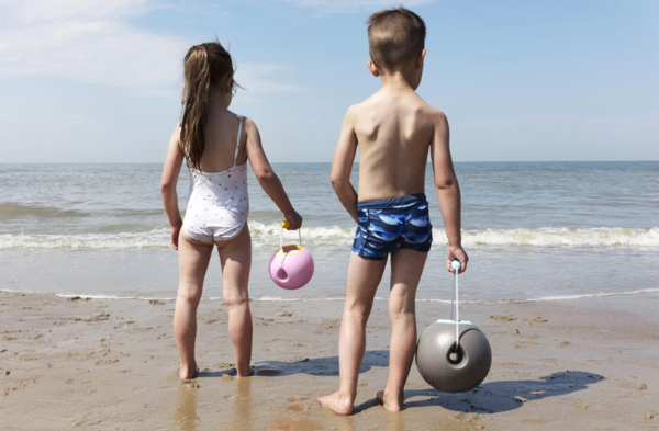 Сферичне відро Quut Mini Ballo, рожевий з жовтим (171 164) - Pampik - 5