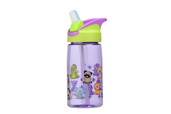 Пляшка для води Ardesto Funny Animals, 500 мл, фіолетовий (AR2201TA) - Pampik - 2