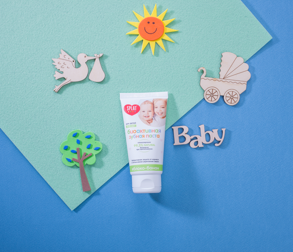 Зубна паста Splat Baby Захист від бактерій і карієсу Яблуко-Банан, 40 мл - Pampik - 6