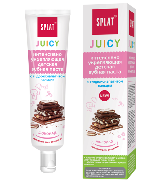 

Детская зубная паста Splat Junior Juicy Защита от бактерий и кариеса Шоколад, 35 мл