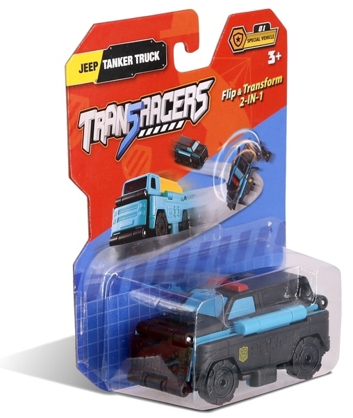 

Машинка-трансформер TransRacers 2-в-1 Джип & Автоцистерна, черный (YW463875-08