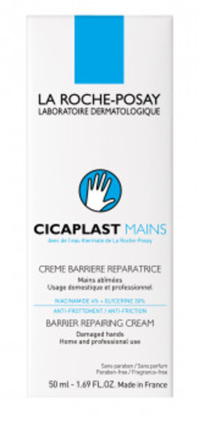 Бар'єрний відновлювальний крем La Roche-Posay Cicaplast Mains, для пошкодженої шкіри рук, 50 мл - Pampik - 2