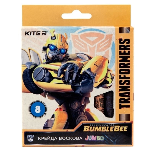 

Цветные мелки Kite Transformers, восковые, 8 цветов (TF19-076