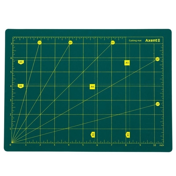 

Коврик самовосстанавливающийся для резки Axent, А4, зеленый (7903-A
