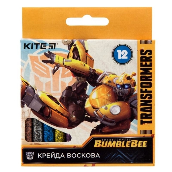 

Цветные мелки Kite Transformers, восковые, 12 цветов (TF19-070