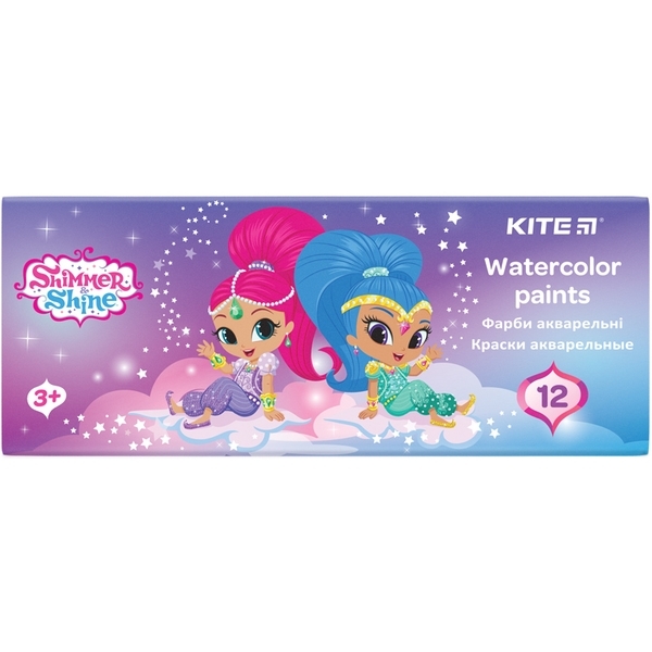 

Акварельные краски Kite Shimmer&Shine, 12 цветов (SH20-041