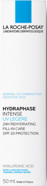 Інтенсивний зволожувальний крем La Roche-Posay Hydraphase UV Intense Legere SPF20, для нормальної та комбінованої шкіри, 50 мл - Pampik - 2