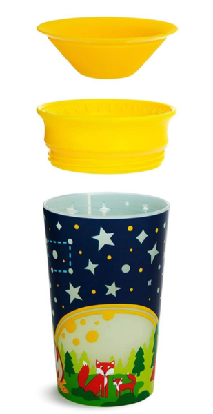 Чашка-непроливайка Munchkin Miracle 360 Glow in the Dark, желтый, 266 мл (21193.02) - Pampik - 4