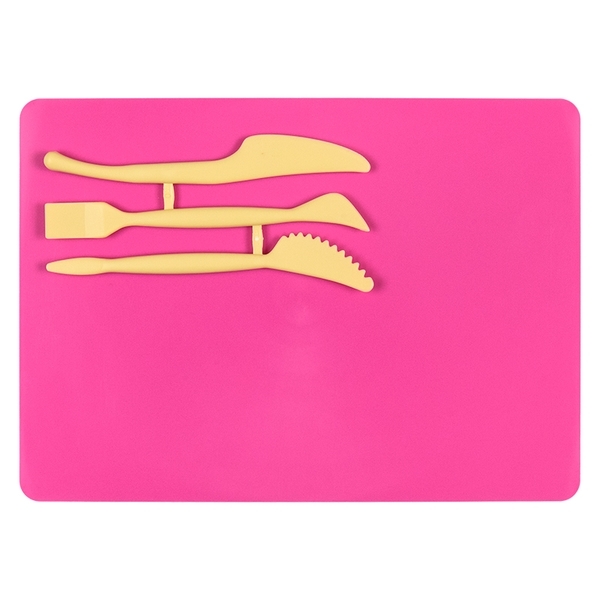 Набір для ліплення Kite, дошка і 3 стека, рожевий (K17-1140-10) - Pampik - 2