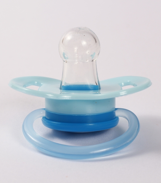 Пустушка силіконова Lindo Медузи, кругла, 0-6 міс., блакитний (А 31/0-6 блак) - Pampik - 2