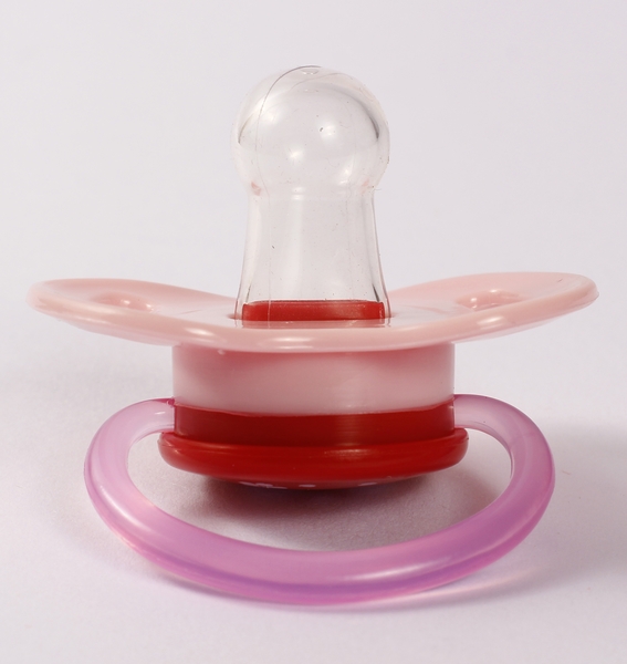 Пустушка силіконова Lindo Квіточки, кругла, 6-12 міс., рожевий (А 31/6-12 р) - Pampik - 2