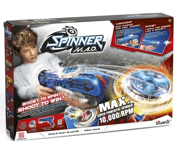 

Бластер Spinner M.A.D. Мегаволна (86304, Синий