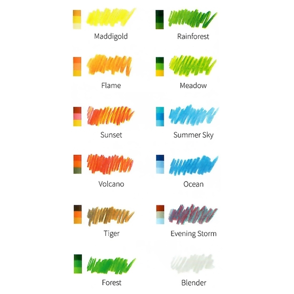 Карандаши цветные Koh-i-Noor Tri-Tone, 12 цветов (3442) - Pampik - 3