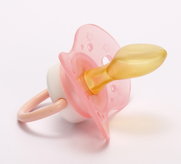 Пустушка латексна Lindo, анатомічна, 12+ міс., рожевий (Pk012/12+троянд) - Pampik - 2