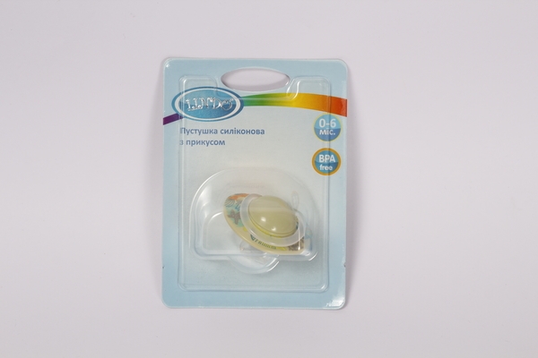 Пустушка силіконова Lindo, ортодонтична, зелений (LI 407/0-6 зел) - Pampik - 3