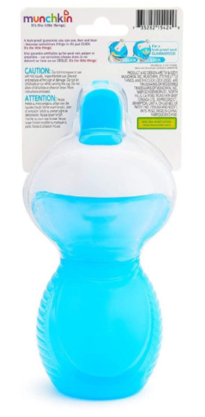 Чашка-непроливайка Munchkin Click Lock, 266 мл, голубой (15424.01) - Pampik - 3