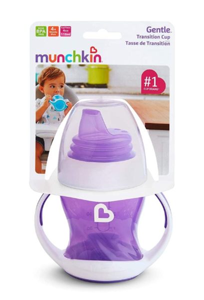 Чашка-непроливайка Munchkin Gentle Transition, 118 мл, фіолетовий (17129.04) - Pampik - 4