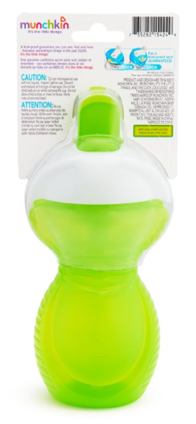 Чашка-непроливайка Munchkin Click Lock, 266 мл, салатовий (15424.03) - Pampik - 3