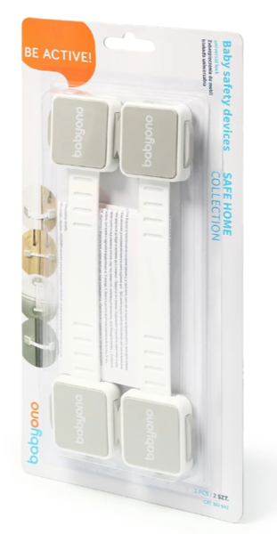 Універсальна блокування для меблів BabyOno, 2 шт., Сірий (945) - Pampik - 7