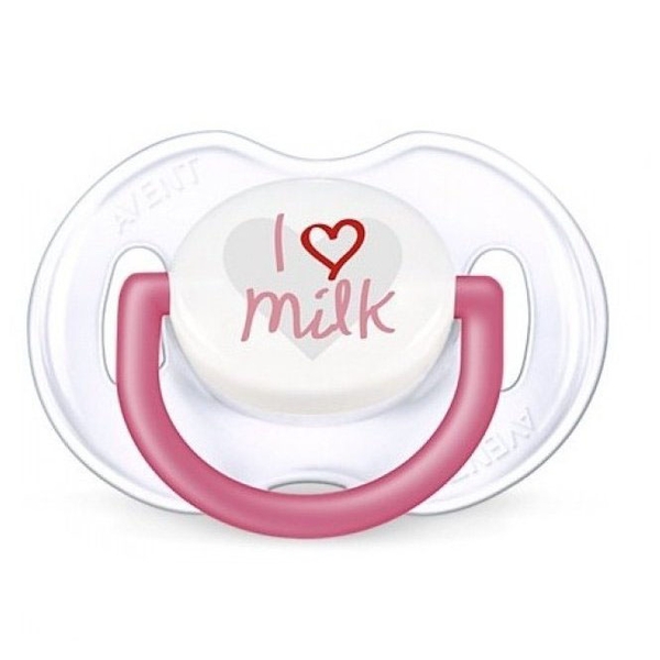 

Пустышка Philips Avent I love mama (0-6 мес.), 2 шт., розовый (SCF172/50