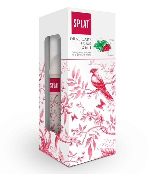 Очищувальна пінка Splat Oral Care Foam 2 в 1 Малина, 50 мл - Pampik - 3