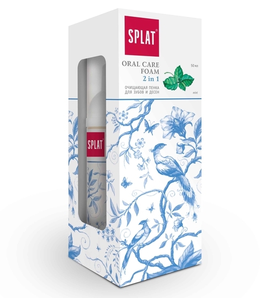 Очищувальна пінка Splat Oral Care Foam 2 в 1 М'ята, 50 мл - Pampik - 3