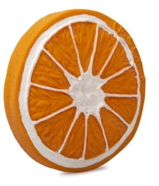 Іграшка для купання і прорізувач для зубів Oli & Carol Апельсин Клементино (L-C ORANGE-UNIT) - Pampik - 2