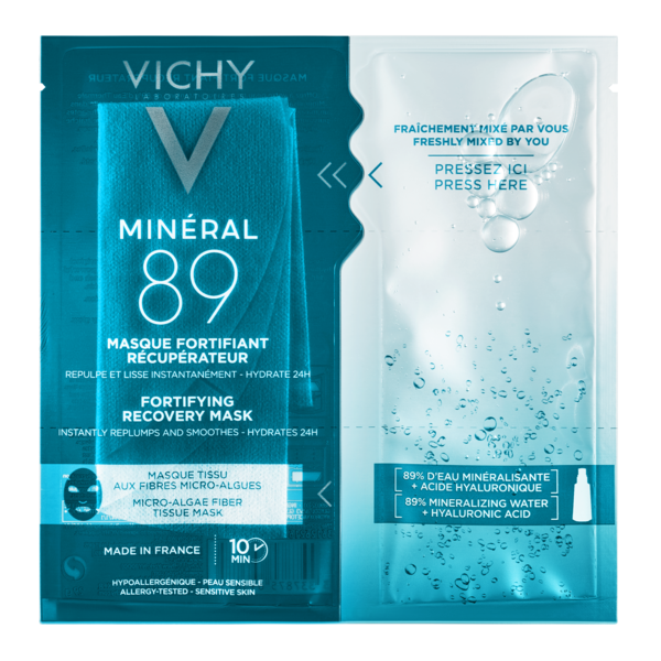 

Укрепляющая тканевая маска Vichy Mineral 89, для увлажнения и восстановления кожи лица, 29 мл