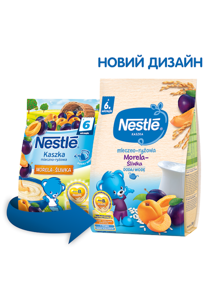 

Молочная каша Nestle Рисовая со сливой и абрикосом, 230 г