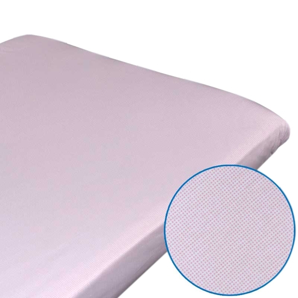 Простирадло Руно, на гумовій стрічці, бязь, 120х60 см, рожевий (918.114_рожевій) - Pampik