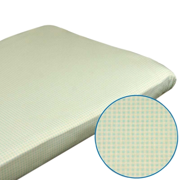 Простирадло Руно, на гумовій стрічці, бязь, 120х60 см, блакитний (918.114_блакітній) - Pampik